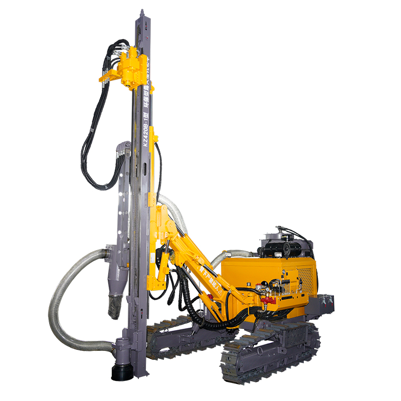 Heavy Equipment Drilling Rig - เครื่องเจาะดินแบบตีนตะขาบไฮดรอลิกสำหรับงานเหมืองแร่ งานระเบิดในเหมืองหิน และงานก่อสร้างฐานราก อุปกรณ์วิศวกรรมแบบพกพา ทนทานงานหนัก