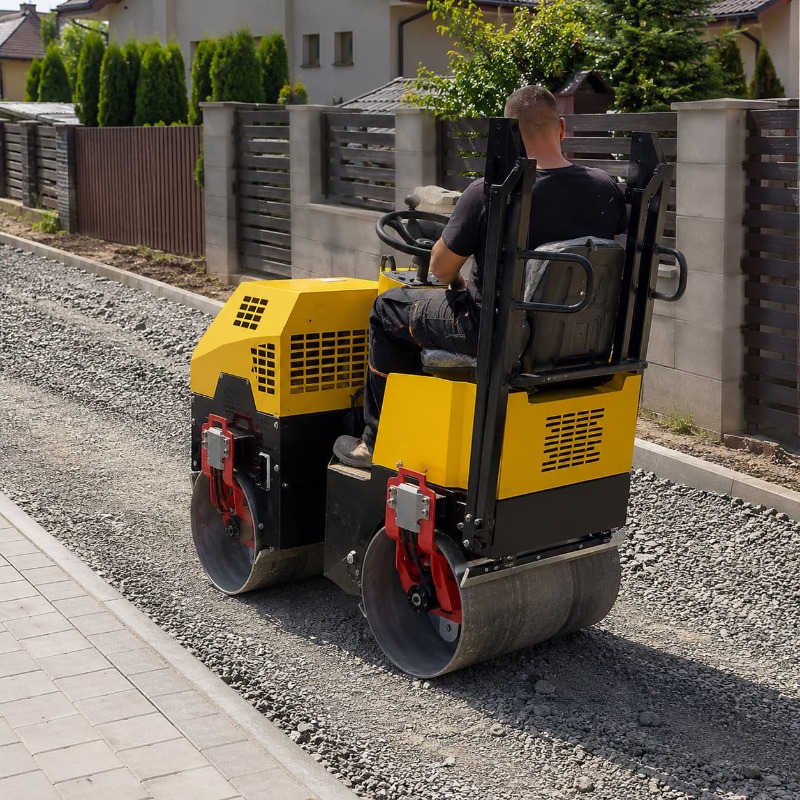 Heavy Equipment Rollers - รถบดถนนแบบสั่นสะเทือนสองล้อ สำหรับงานหนัก อุปกรณ์ก่อสร้าง เครื่องจักรสำหรับงานปูยางมะตอย เครื่องยนต์ดีเซล ปรับแต่งได้