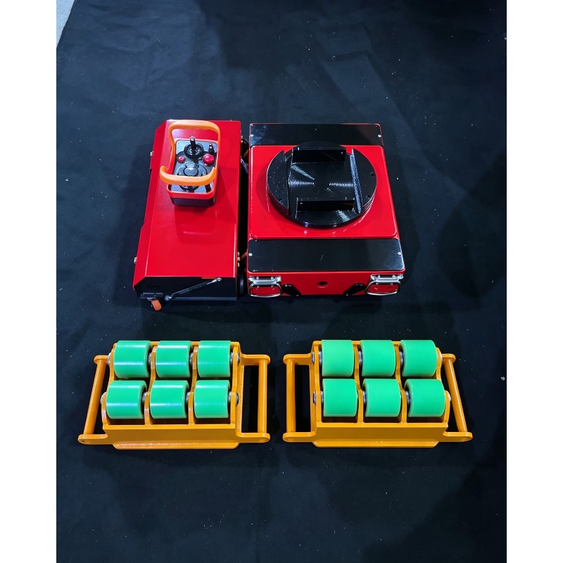 Heavy Equipment Rollers - รถเข็นล้อเลื่อนไฟฟ้ารุ่นใหม่ปี 2026 พร้อมล้ออเนกประสงค์ รถขนย้ายสินค้าหนัก 20 ตันสำหรับอุปกรณ์โรงงาน