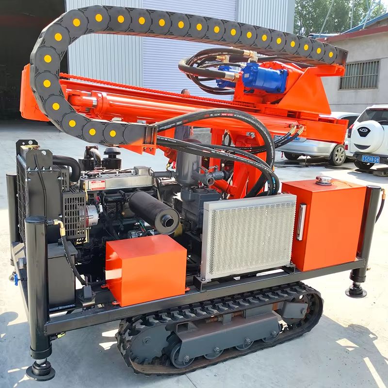 Heavy Equipment Drilling Rig - อุปกรณ์เจาะหลุมลึก 200 เมตร แบบกำหนดเองได้ เครื่องเจาะบ่อน้ำไฮดรอลิกสำหรับงานหนักในเหมืองและงานโยธา