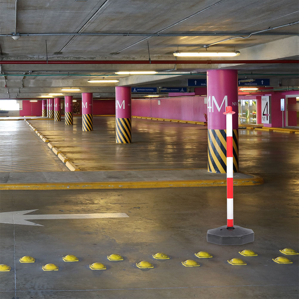1 ชิ้น เสาเตือนสีแดงขาว ป้ายบอ - Road Traffic Cone บทวิจารณ์และราคา