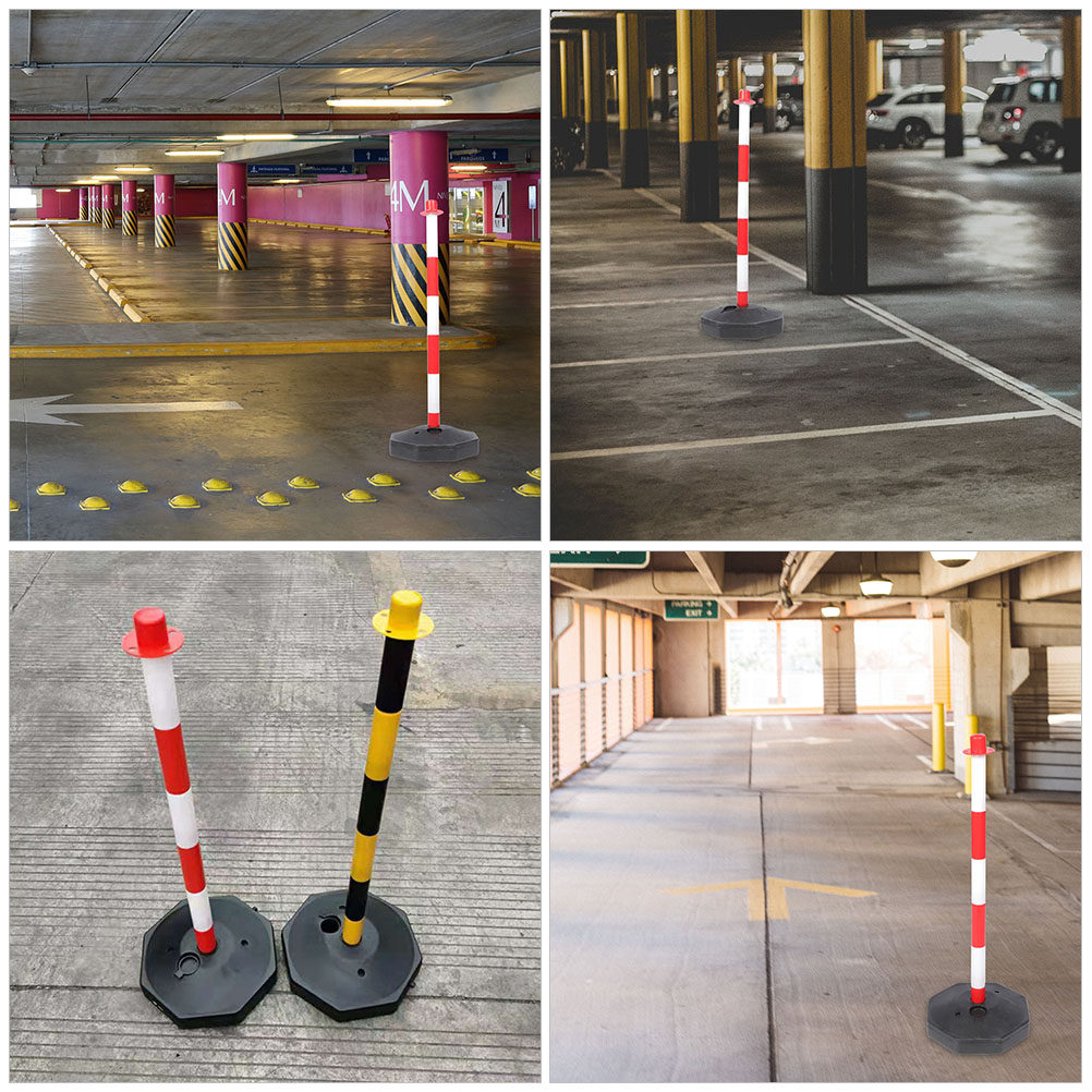 1 ชิ้น เสาเตือนสีแดงขาว ป้ายบอ - Road Traffic Cone บทวิจารณ์และราคา