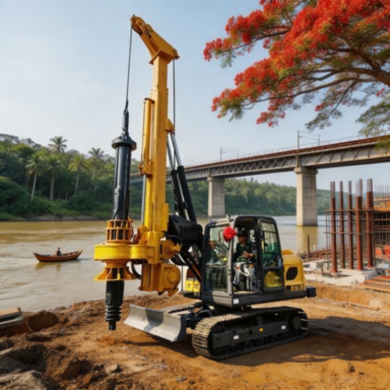 เครื่องเจาะแบบโรตารี่สำหรับงาน - Heavy Equipment Drilling Rig บทวิจารณ์และราคา